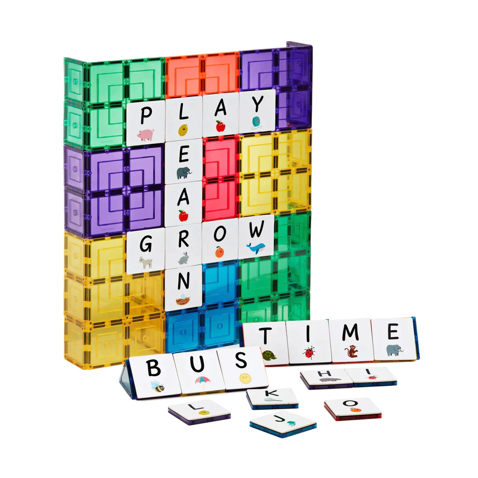 Magnetic Tile Topper - Alphabet Upper Case 40 pieces | Learn and Grow | The Elly Store