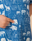 Mary Dress - Blue Elephant Families