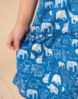 Mary Dress - Blue Elephant Families