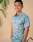 Men's Shirt - Blue Wilderness