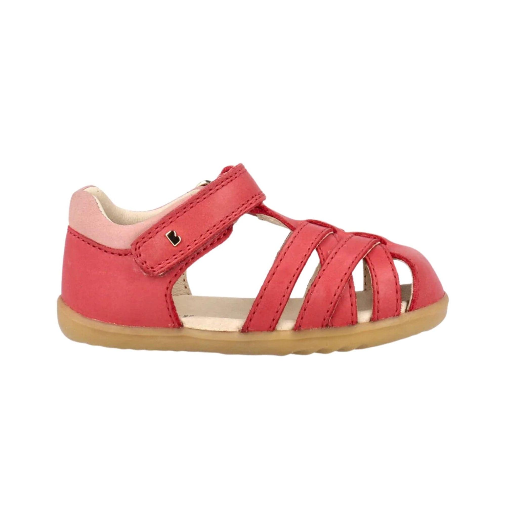 Bobux Mineral Red & Rose Cross Jump Sandals Step Up
