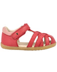 Bobux Mineral Red & Rose Cross Jump Sandals Step Up