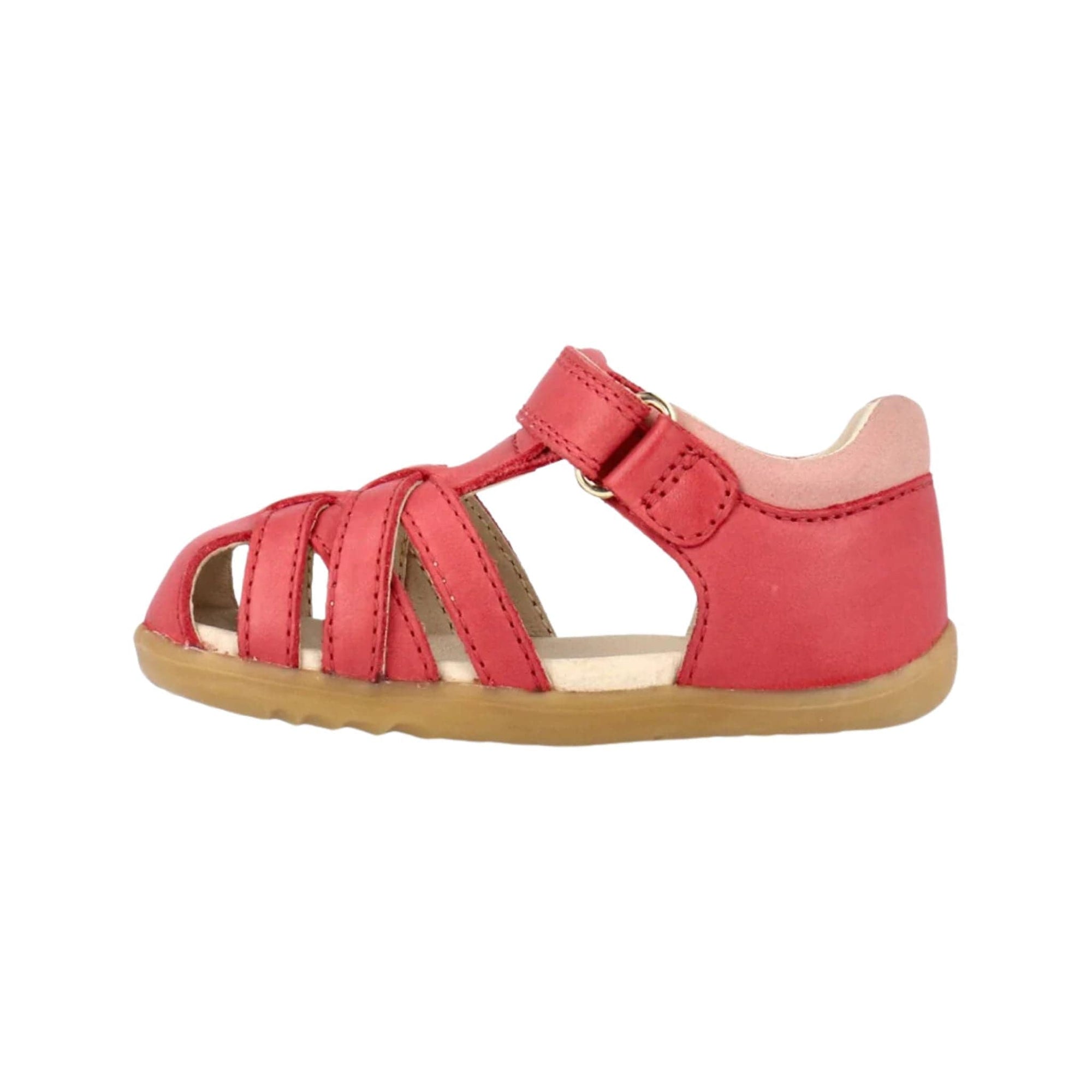 Bobux Mineral Red & Rose Cross Jump Sandals Step Up