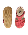 Bobux Mineral Red & Rose Cross Jump Sandals Step Up