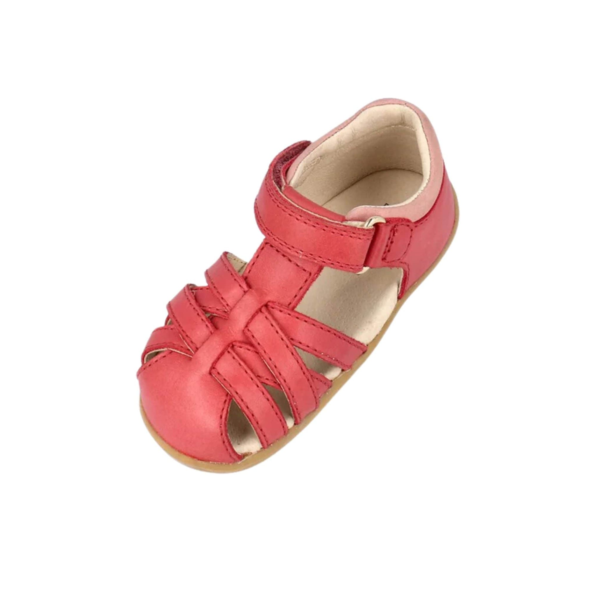 Bobux Mineral Red & Rose Cross Jump Sandals Step Up