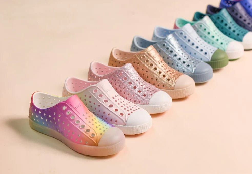 Native Collection shoes in various colors