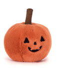 Jellycat Ooky Jack O Lantern soft pumpkin toy, front view