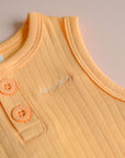 Sleeveless Onesie - Pastel Orange | Baby Clothing Essentials at The Elly Store Singapore