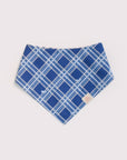 Pet Bandana - Navy Terrier Plaids / Paw Stripes | The Elly Store