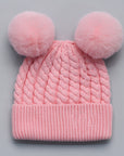 Personalisable Double-Pom Beanie - Pink