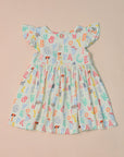 Piper Dress - Crayon Animals