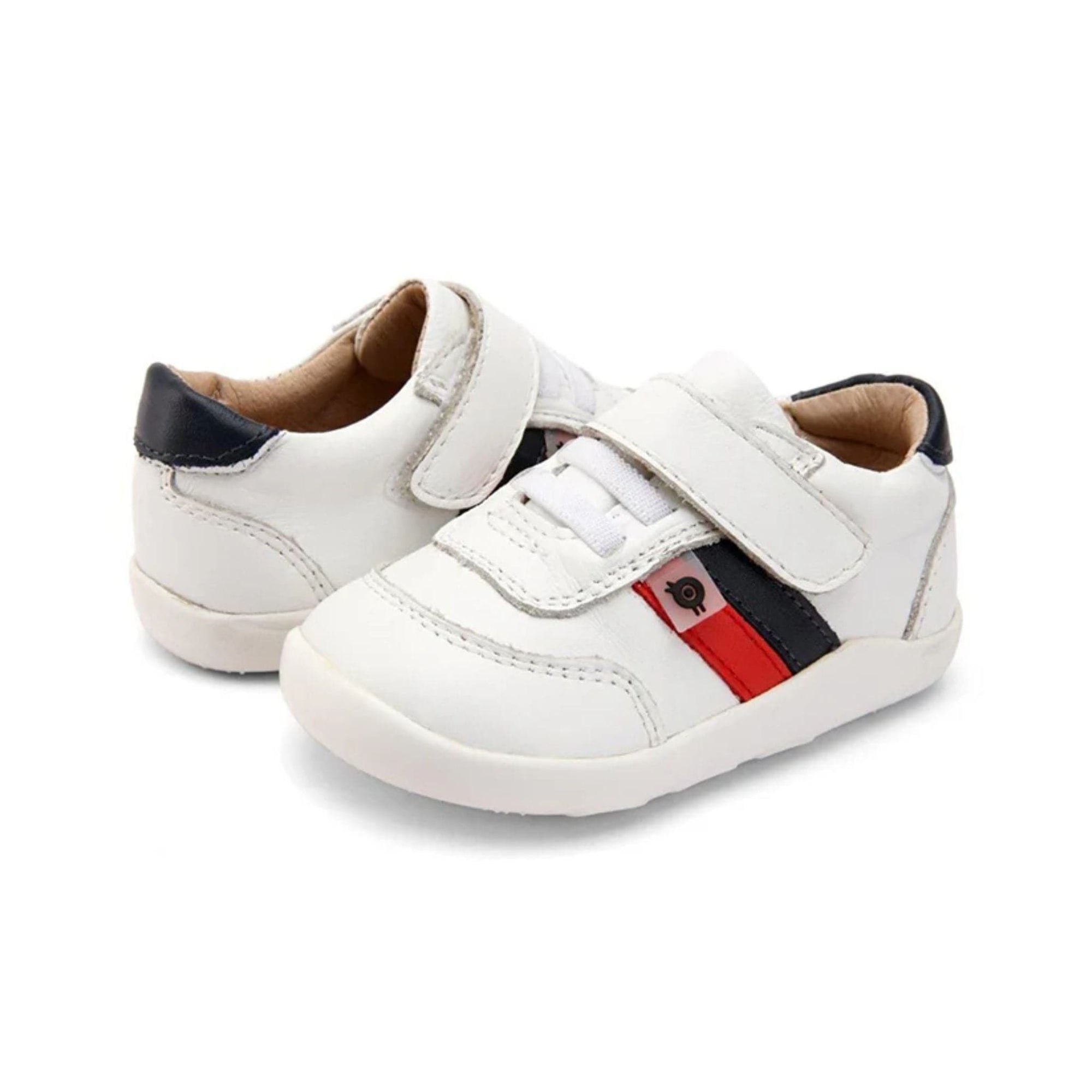 Old Soles Play Ground - Snow / Navy / Bright Red