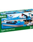 BRIO Freight Ship and Crane Wagon | The Elly Store