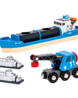 BRIO Freight Ship and Crane Wagon | The Elly Store