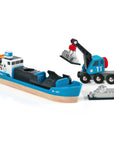 BRIO Freight Ship and Crane Wagon | The Elly Store