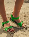 Salt-Water | Surfer Sandals - Kelly Green | The Elly Store