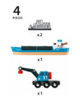 BRIO Freight Ship and Crane Wagon | The Elly Store