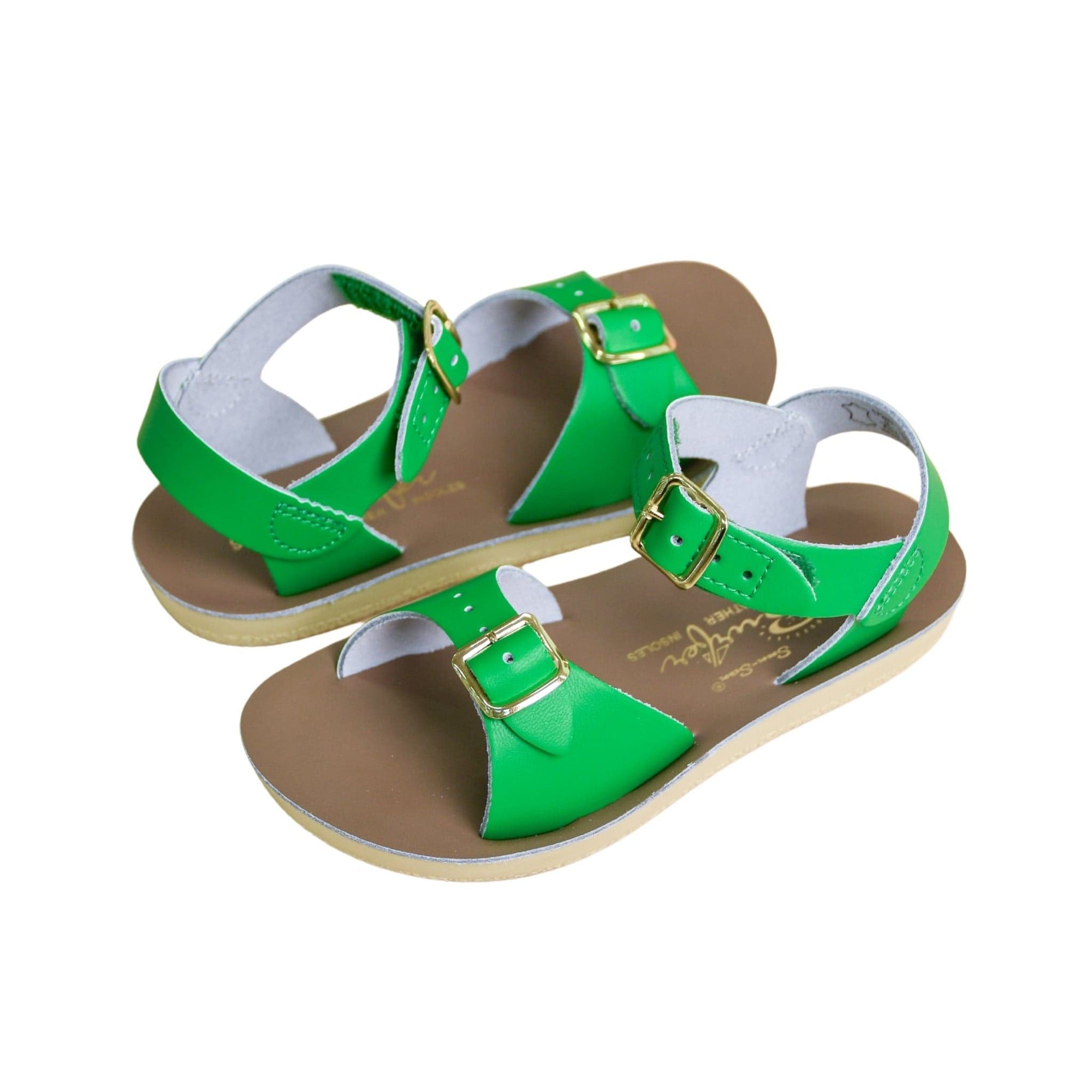 Green sandals for kids