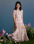 Ladies Gwen Dress - Colourful Chrysanthemums
