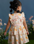 Aria Dress - Cream Orchid Garden