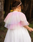 Petite Tulle Cape - Rainbow Sparkle
