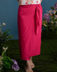 Ladies Wrap Skirt - Fuchsia