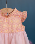 Flora Dress - Pink Honeycomb Tiles