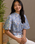 Ladies Sienna Top - Blue Lucky Bonsai
