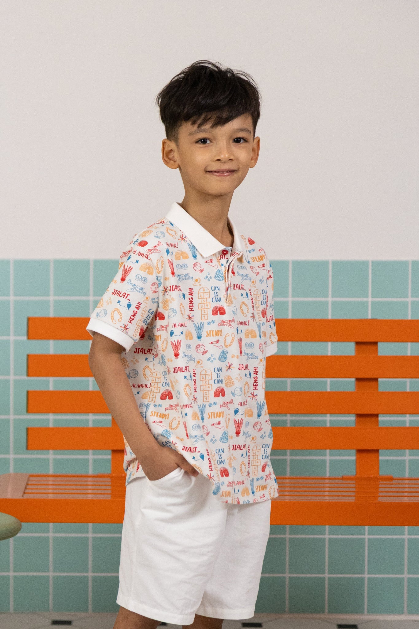 The Elly Store | Polo Tee - Childhood Games