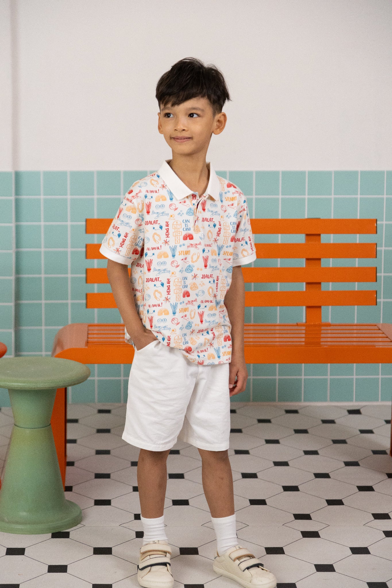 The Elly Store | Polo Tee - Childhood Games