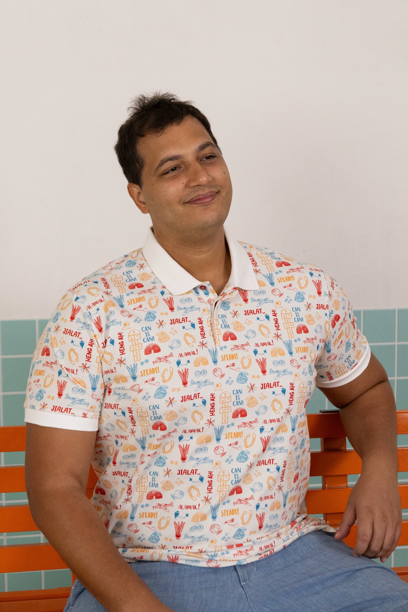 The Elly Store | Men's Polo Tee - Childhood Games