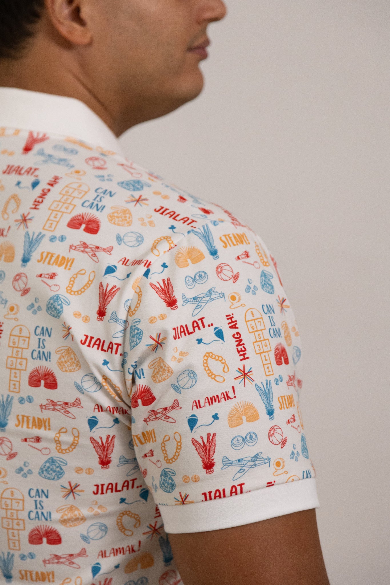 The Elly Store | Men's Polo Tee - Childhood Games