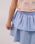 Camry Skirt - Chambray Blue
