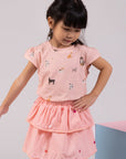 Camry Skirt - Pink Paws