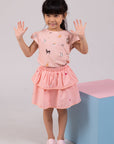 Camry Skirt - Pink Paws