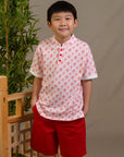 Mandarin-collared Polo Tee - Knotty Snake