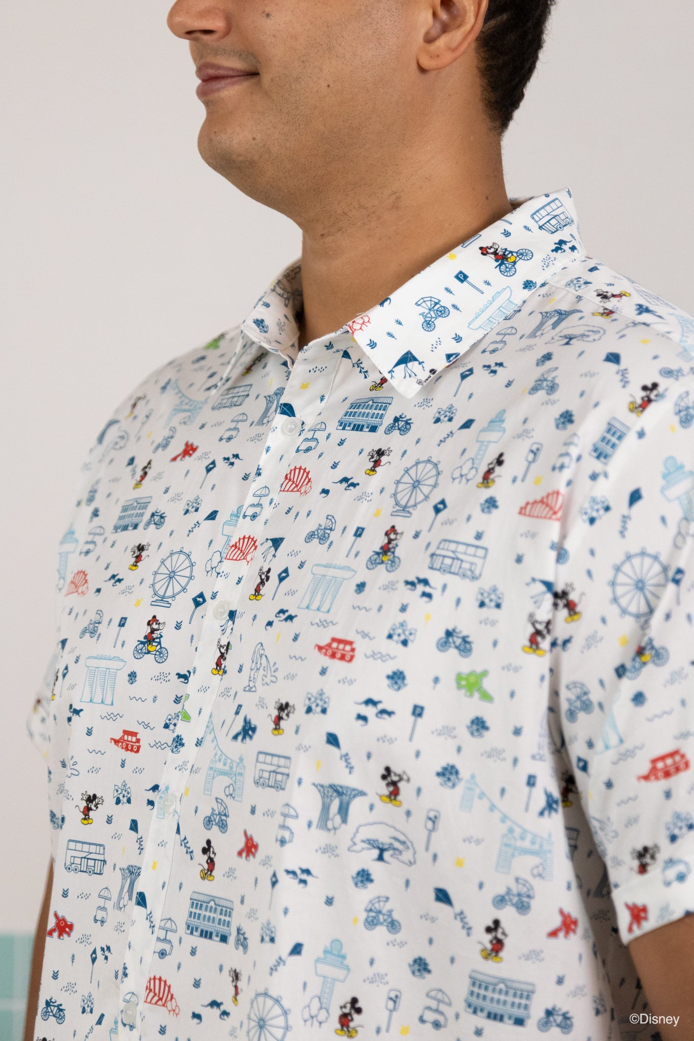 The Elly Store | Men's Shirt - Rainbow Road Trip Mickey