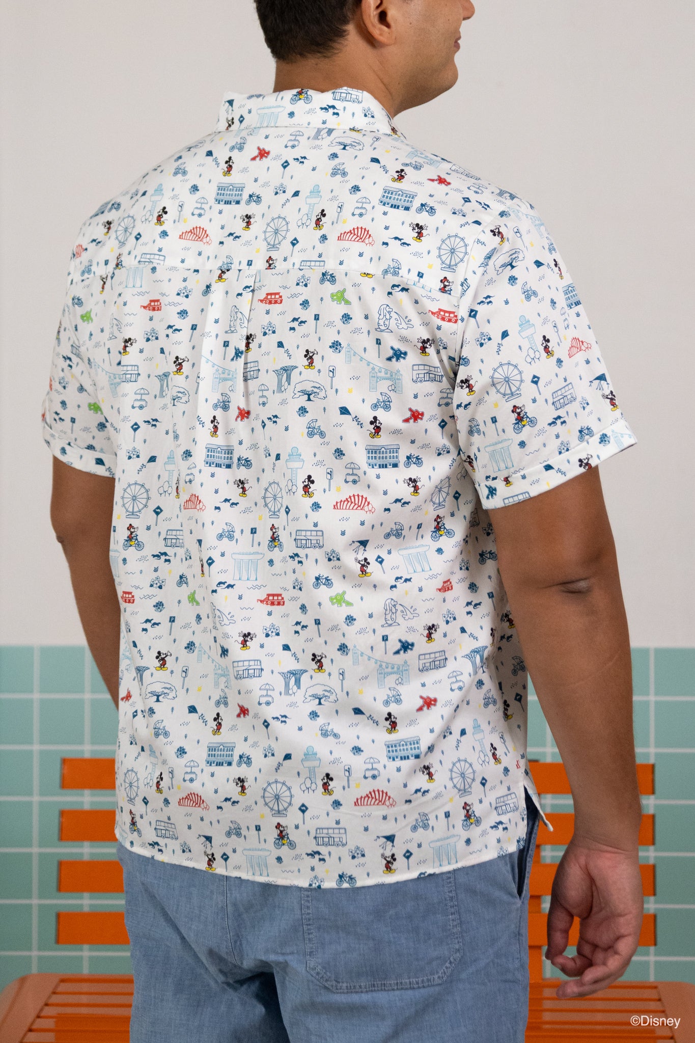 The Elly Store | Men's Shirt - Rainbow Road Trip Mickey