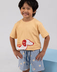 Terry Shorts - Paw Stripes