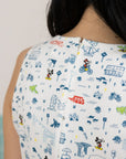 The Elly Store | Ladies Bliss Dress - Rainbow Road Trip Mickey