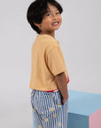 Terry Shorts - Paw Stripes
