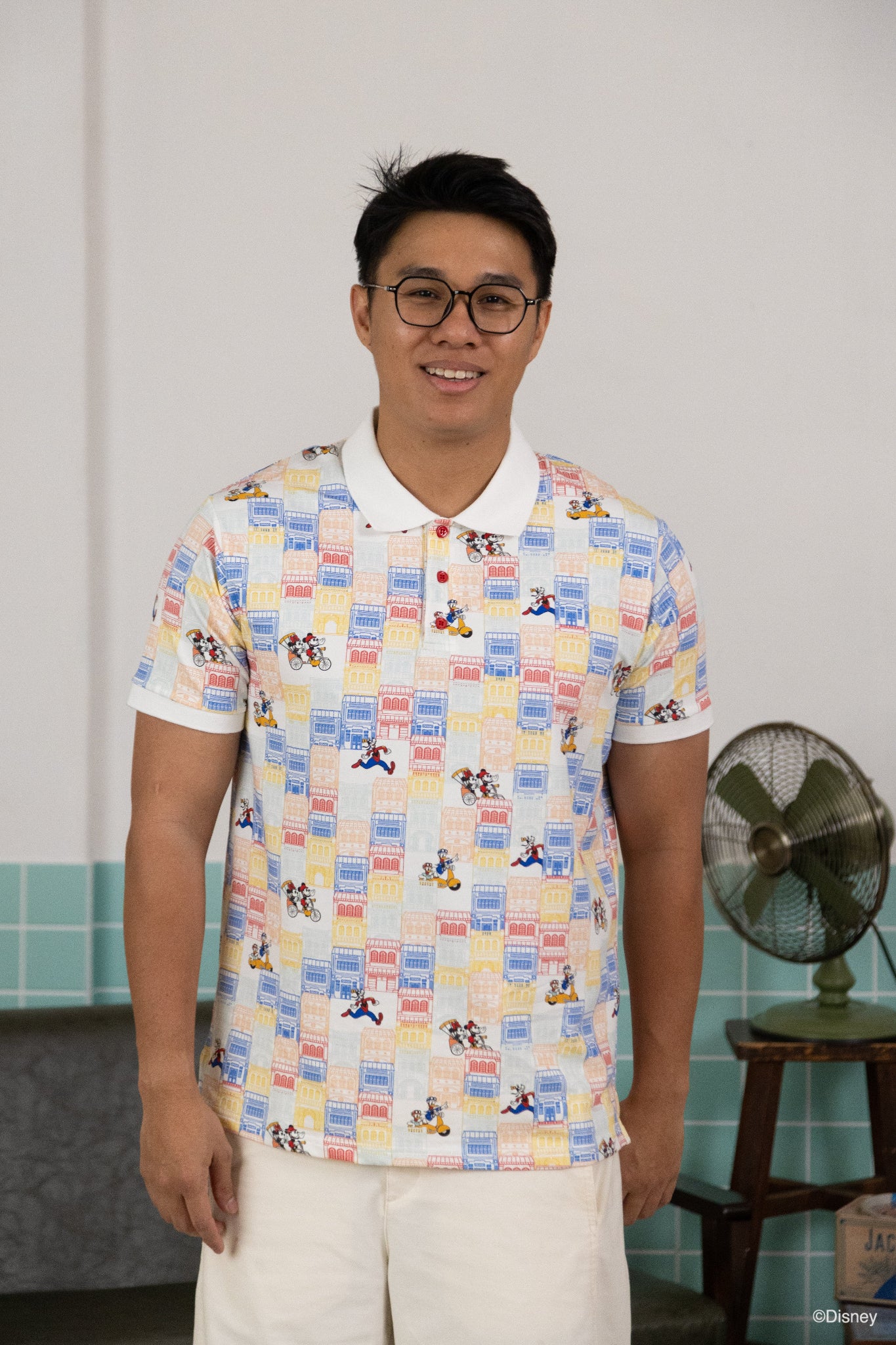 The Elly Store | Men's Polo Tee - Shophouse Mickey