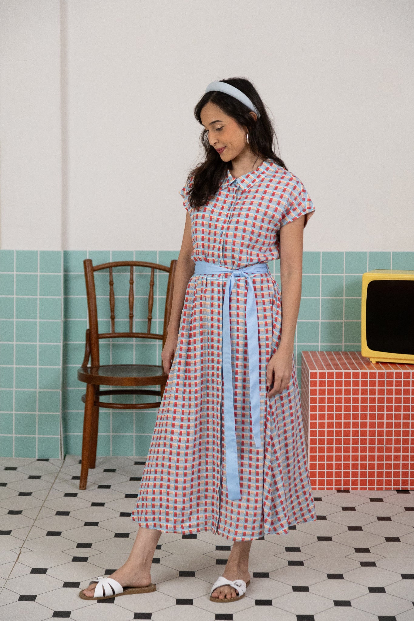 The Elly Store |Ladies Shirly Dress - Haven Coral