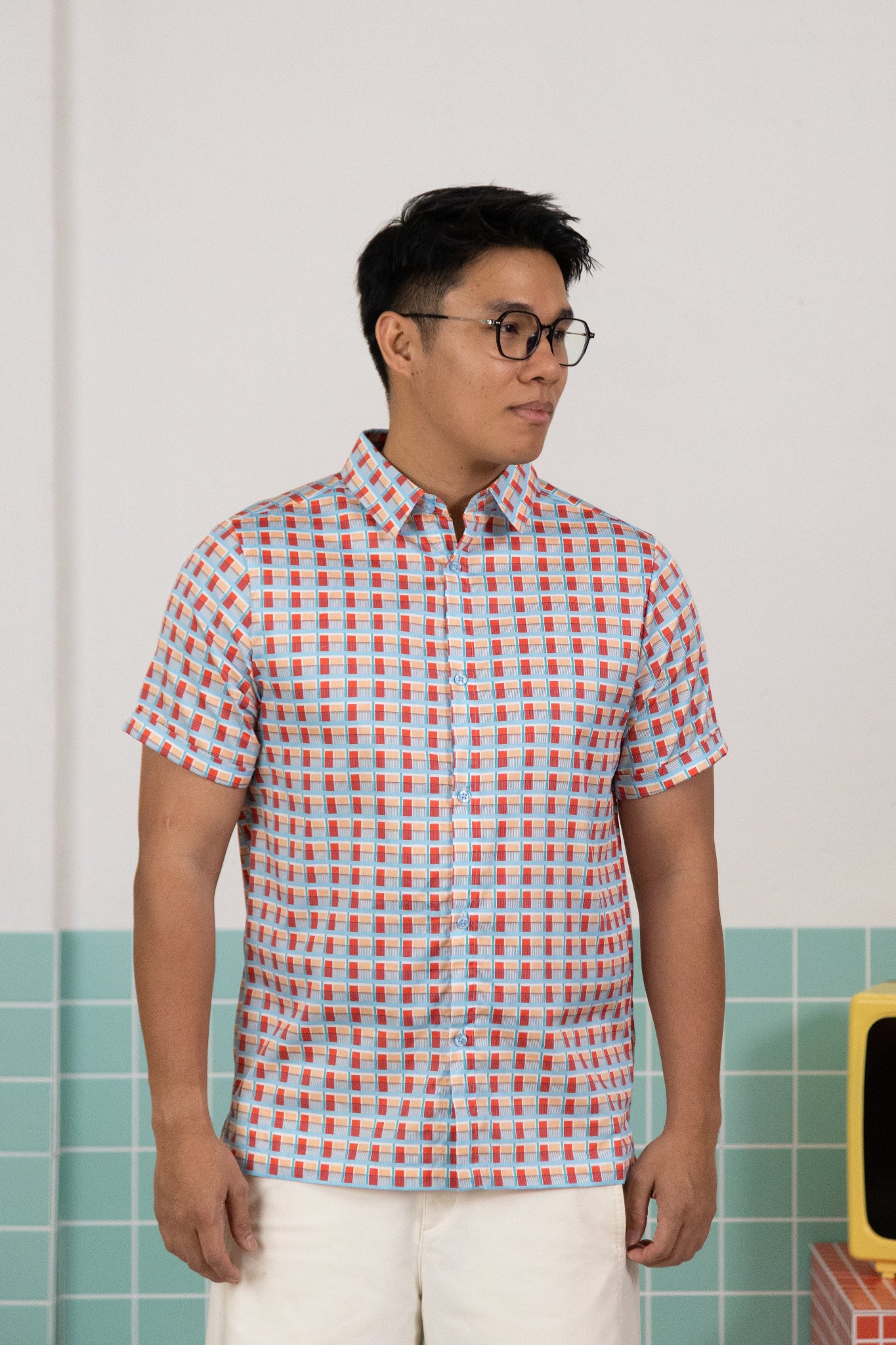 The Elly Store | Mens Shirt - Haven Coral