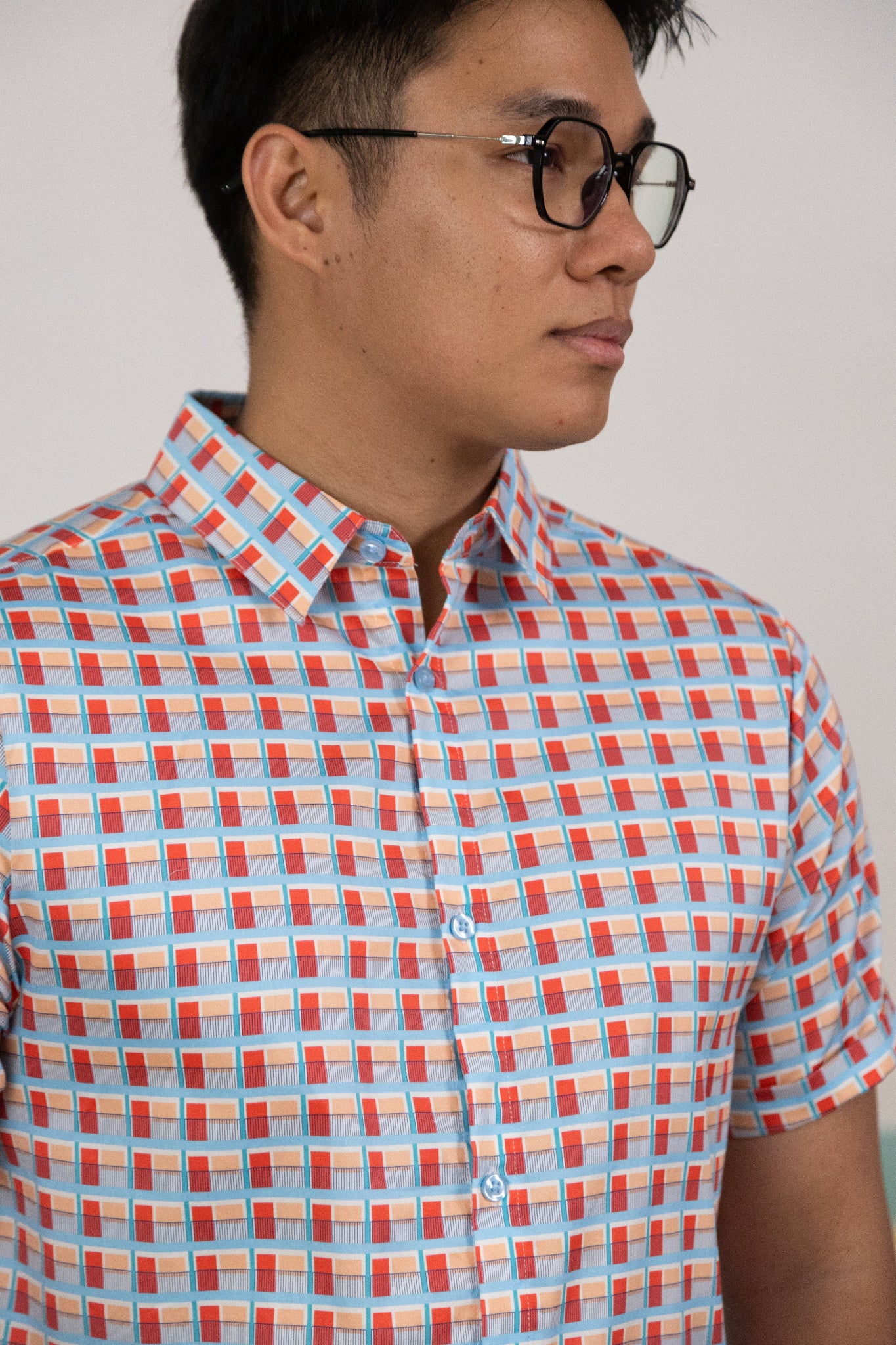 The Elly Store | Mens Shirt - Haven Coral