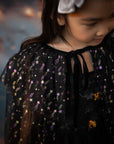 Tulle Cape - Black Stars | The Elly Store
