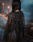 Tulle Cape - Black Stars | The Elly Store