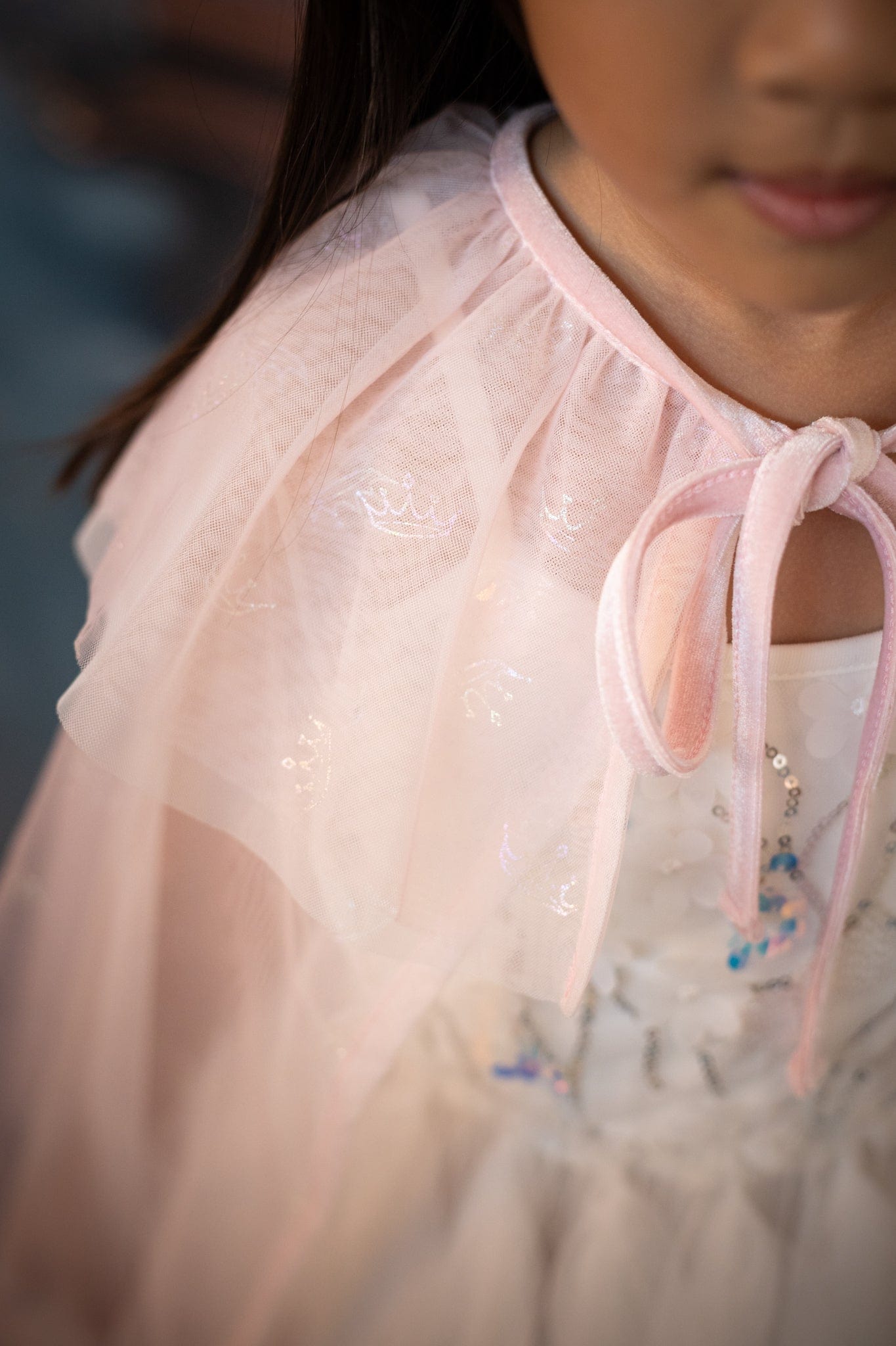 Tulle Cape - Pink Tiaras | The Elly Store