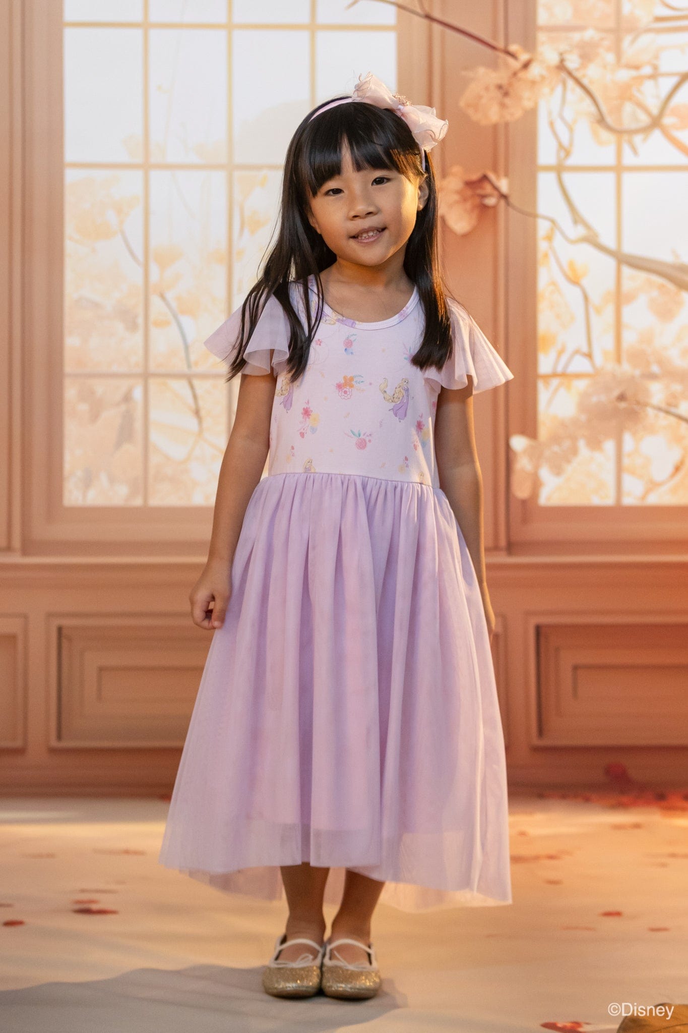 Kayla Dress - Lilac Floral Rapunzel | The Elly Store