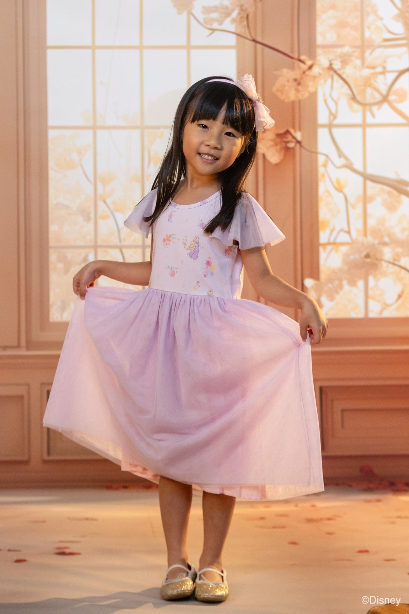 Kayla Dress - Lilac Floral Rapunzel | The Elly Store